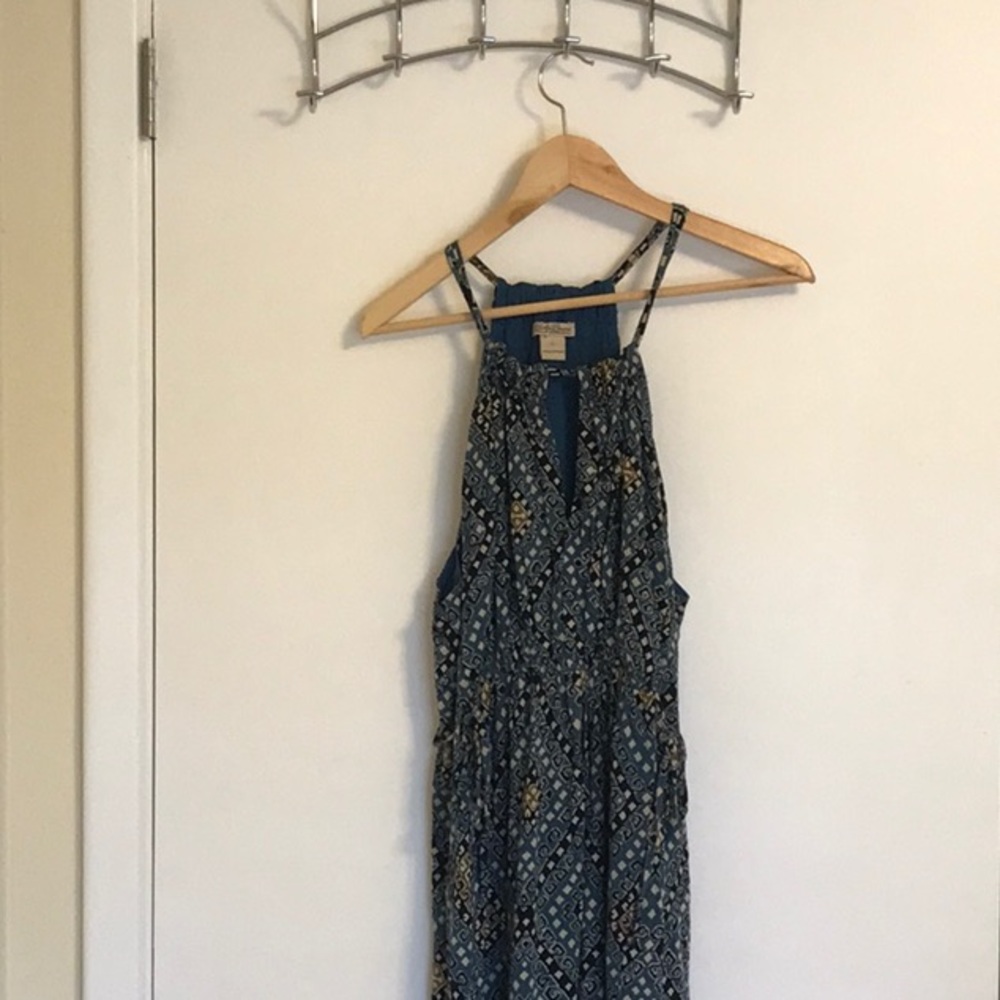 Lucky Brand Midi Dress blue, adjustable straps
